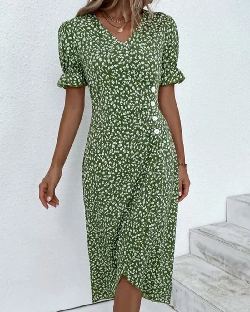 Paloma - Floral V-Neck Dress