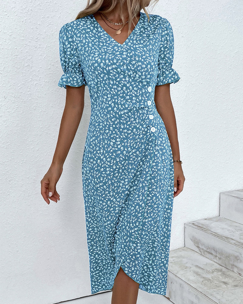 Paloma - Floral V-Neck Dress