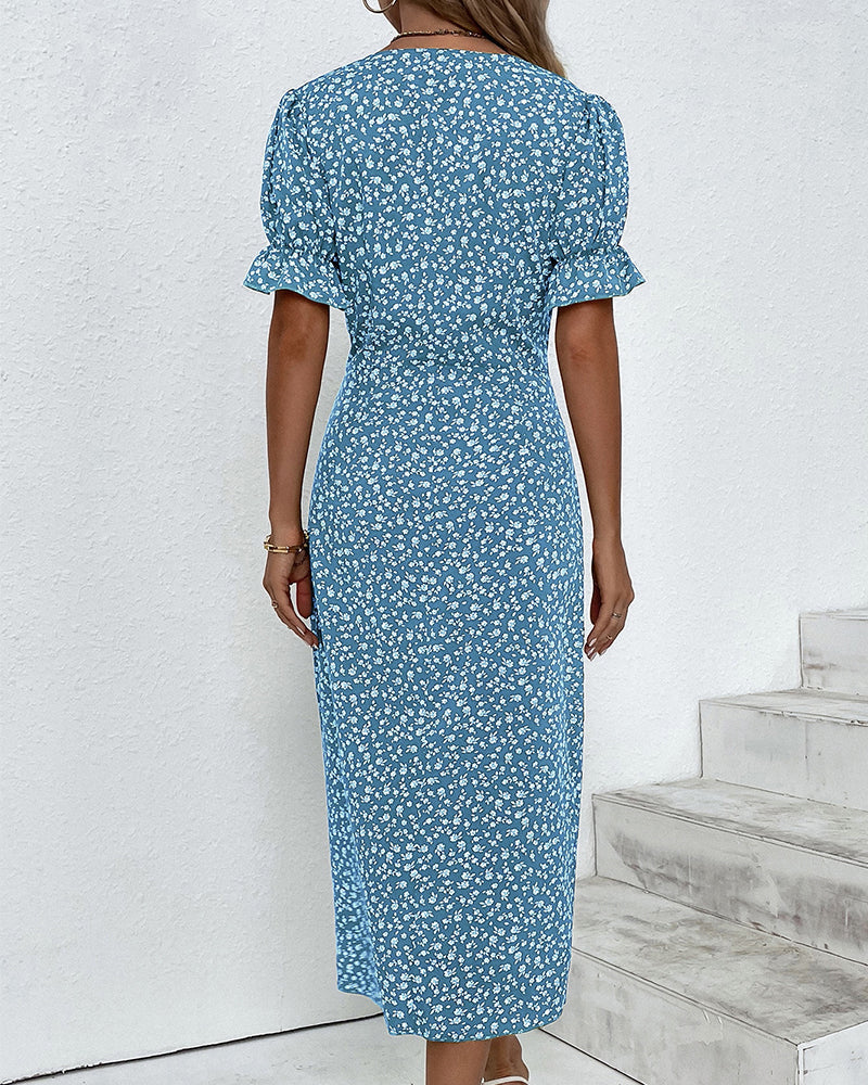 Paloma - Floral V-Neck Dress