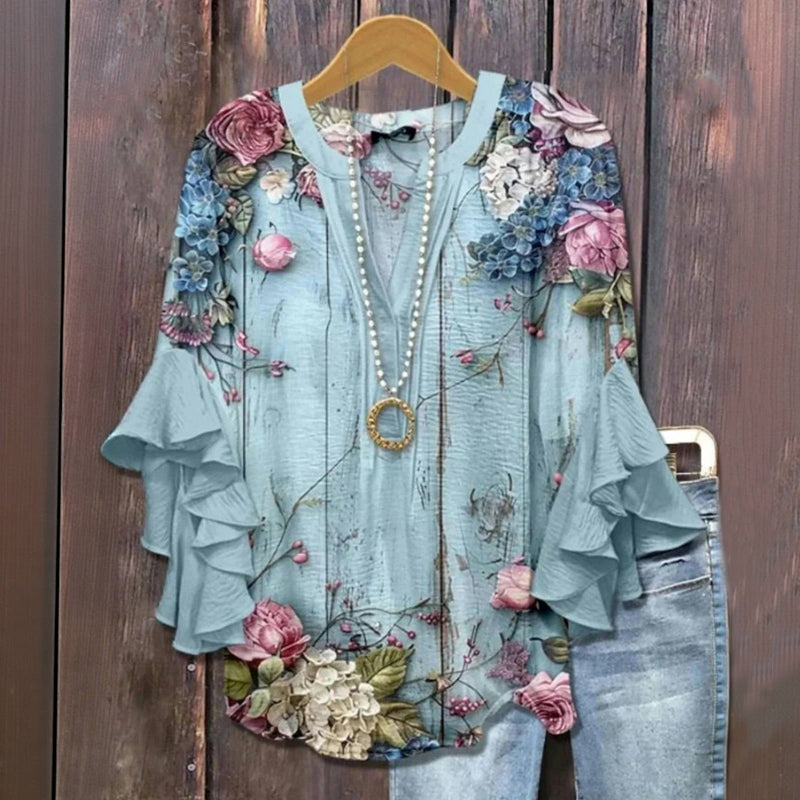 Evening Elegant Blouse - Loose Fit
