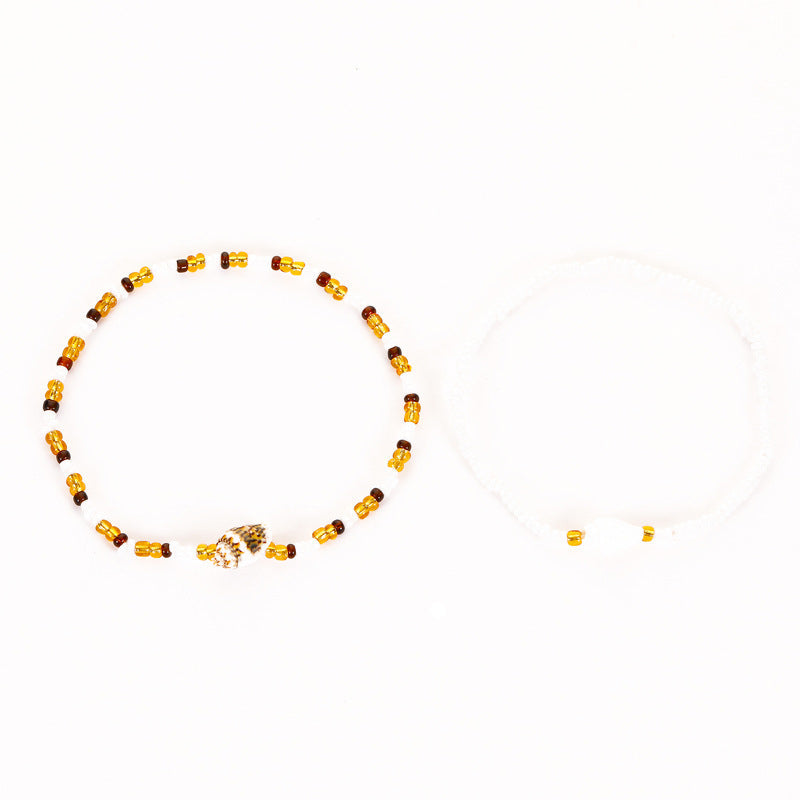 Bohemian pearl bracelet "Sunset Soirée" – Elegant & natural