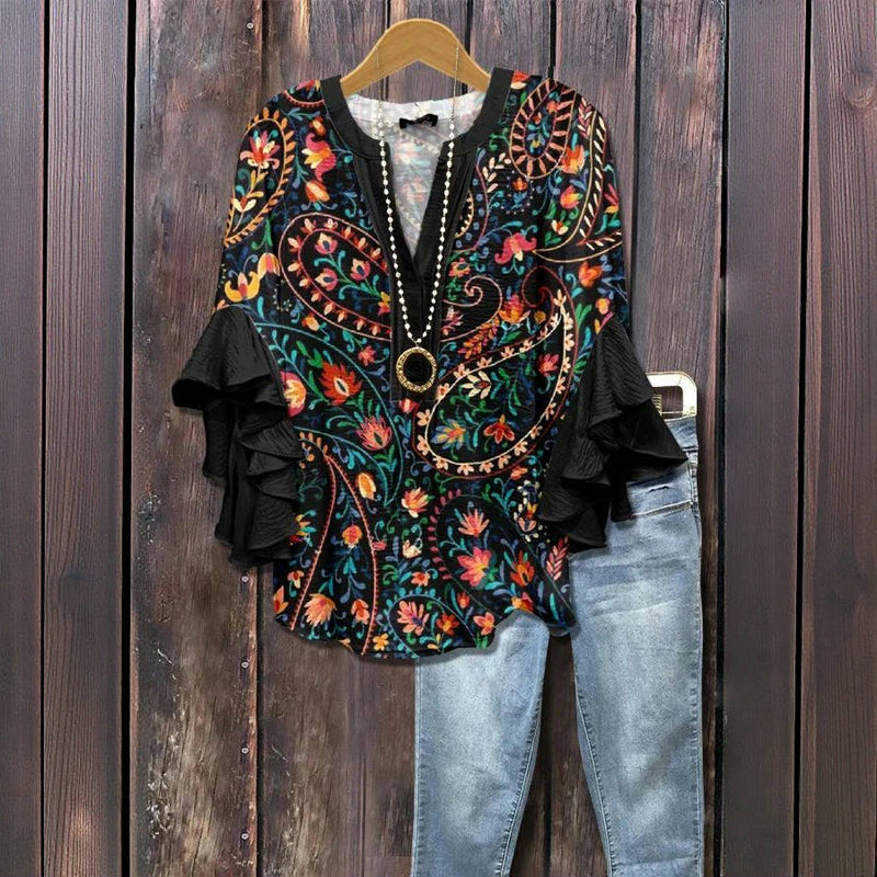 Casual Outing Lovely Blouse - Relaxed Fit