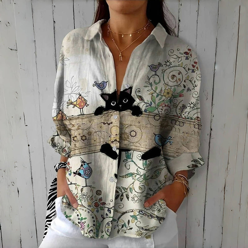 Casual Outing Refined Blouse - Midi
