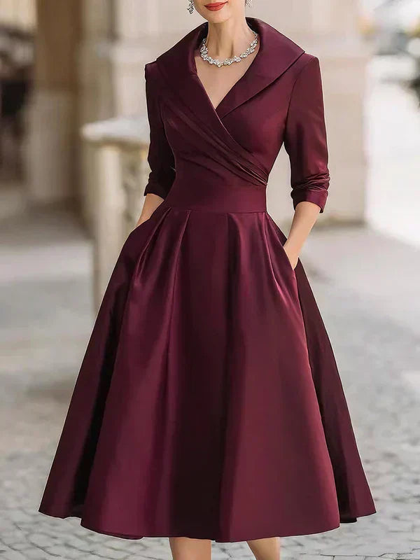 Gabriella | Elegant Midi Dress with Refined Details