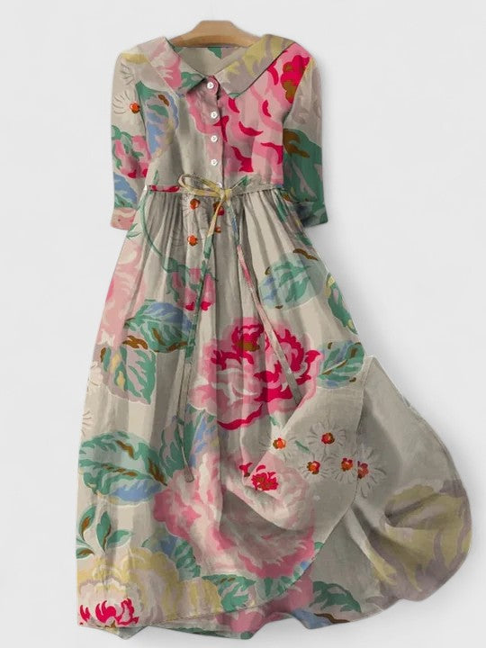 ELODIE | WILDFLOWER MEADOW MIDI DRESS