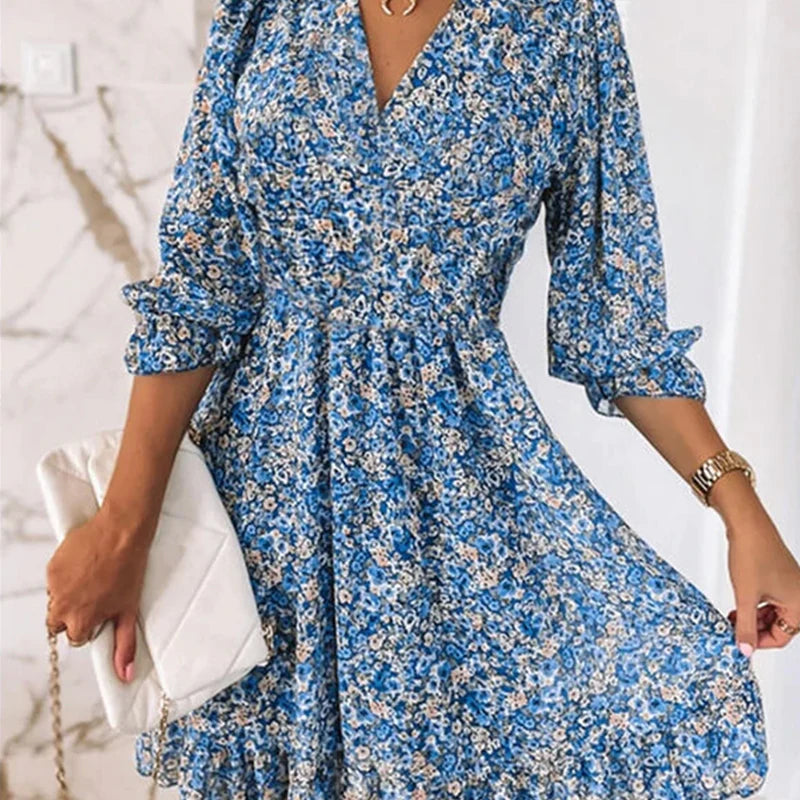 Moira - Elegant Floral Dress