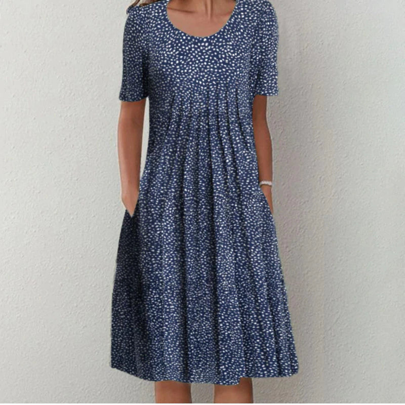 HAILEY | STYLISH AND CASUAL FLORAL DRESS WITH POCKETS