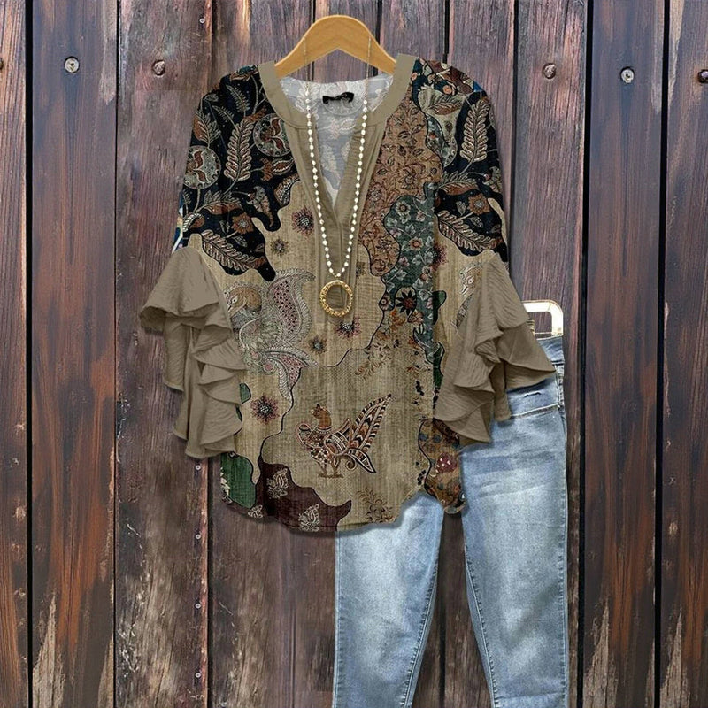 Holiday Lovely Blouse - Flowy