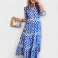 JULIANA | MIDI DRESS WITH CHAIN PATTERN