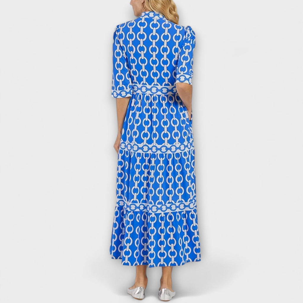JULIANA | MIDI DRESS WITH CHAIN PATTERN