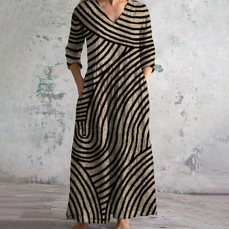 Casual Outing Poised Dress - Loose Fit