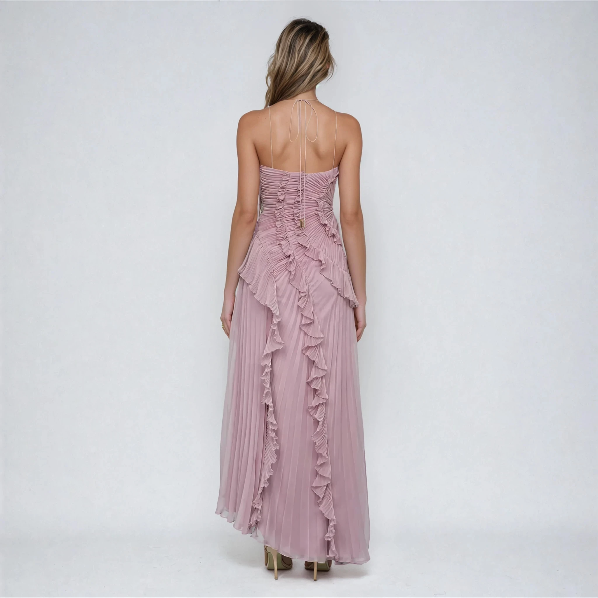 Dree - Custom Sleeveless Halter Dress