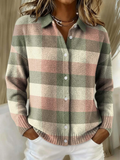 Noor™ – Checkered Hoodie Blouse