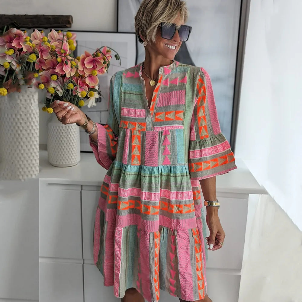 Natalie | Elegant Flowing Swing Dress