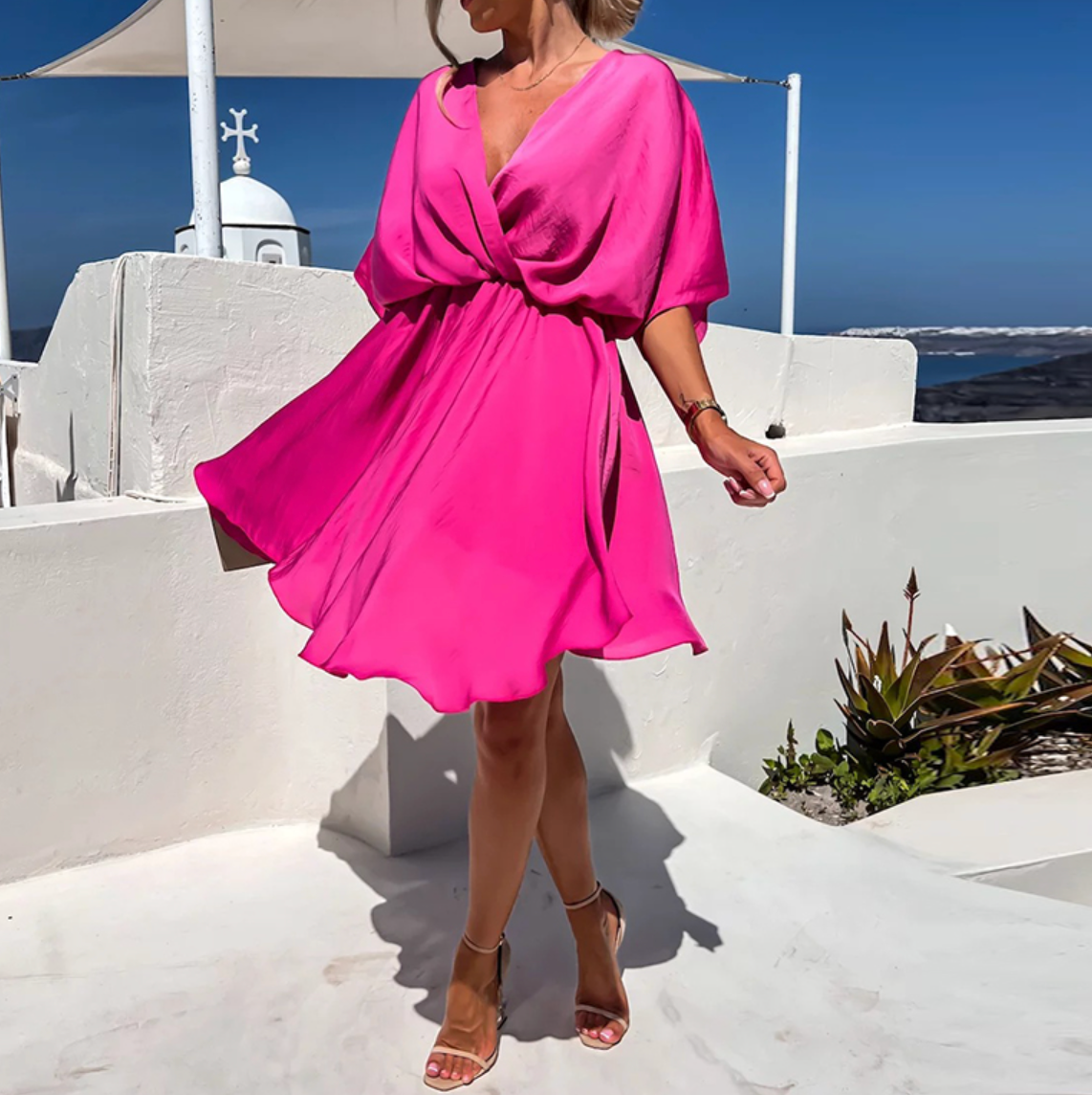 Lennon - Chic Summer High Waist Mini Dress