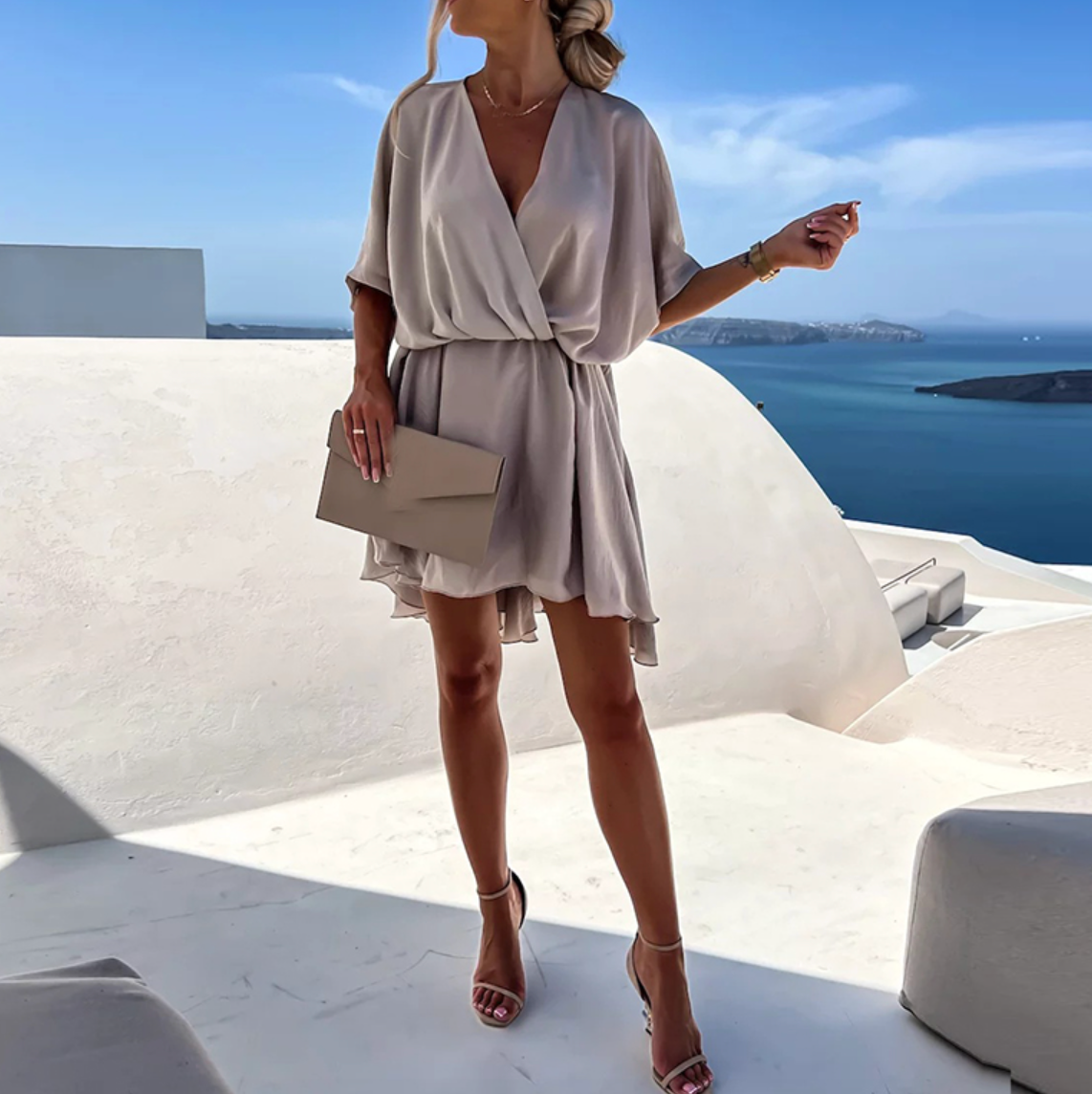 Lennon - Chic Summer High Waist Mini Dress
