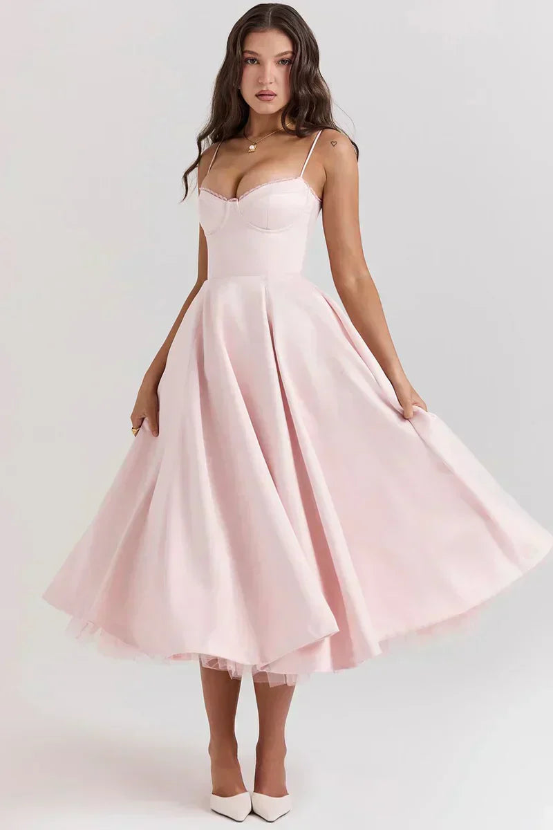 Minerva - Luxury Spaghetti Strap Princess Dress
