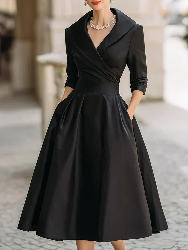 Gabriella | Elegant Midi Dress with Refined Details